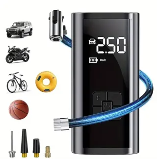 Inflador Portátil Compresor Aire Digital