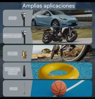 Inflador Portátil Compresor Aire Digital
