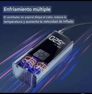 Inflador Portátil Compresor Aire Digital