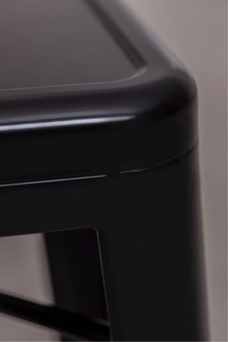 Taburete Sklum, taburete Lix, Alto Metálico Negro