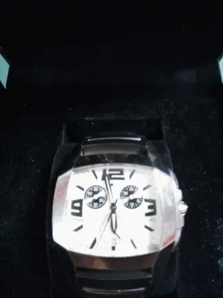 Reloj Lotus Hombre Plata y Blanco