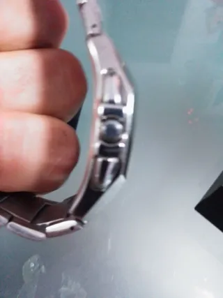 Reloj Lotus Hombre Plata y Blanco