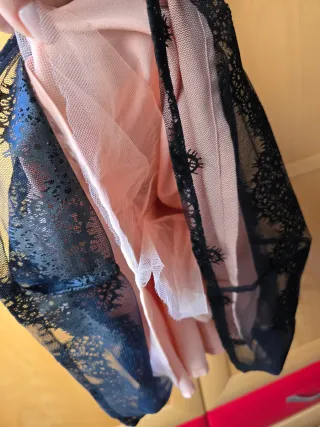 Vestido Darling Talla S Negro y Rosa