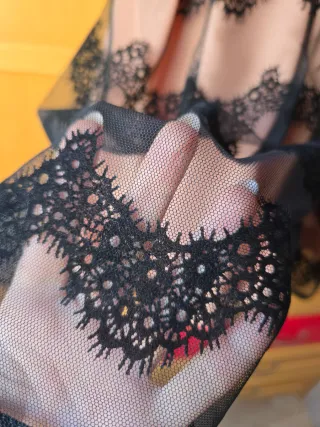 Vestido Darling Talla S Negro y Rosa