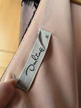 Vestido Darling Talla S Negro y Rosa