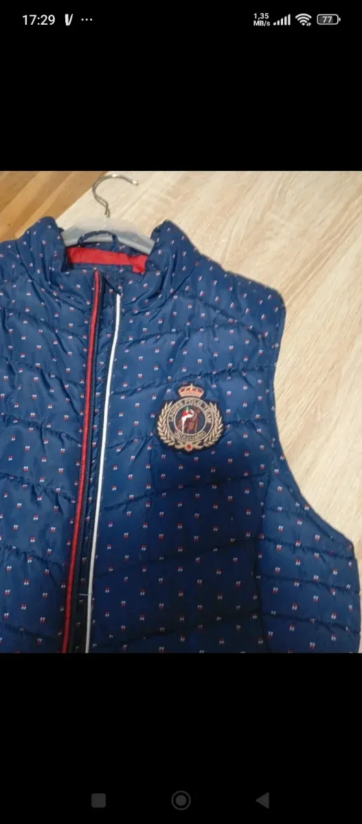 Chaleco Valecuatro Mujer Azul/Rojo