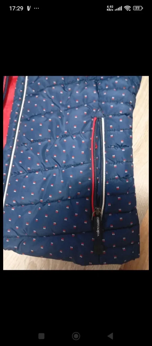 Chaleco Valecuatro Mujer Azul/Rojo