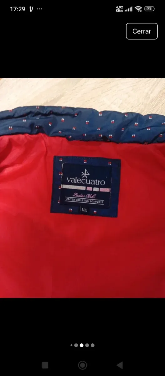 Chaleco Valecuatro Mujer Azul/Rojo