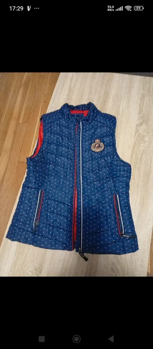 Chaleco Valecuatro Mujer Azul/Rojo