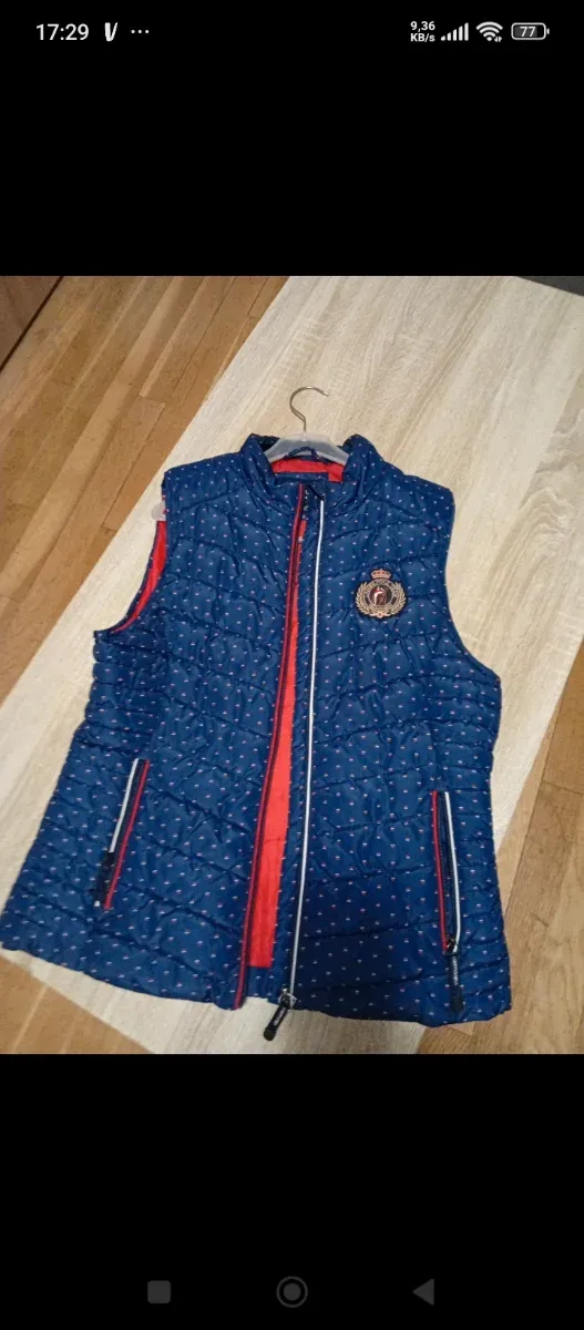 Chaleco Valecuatro Mujer Azul/Rojo