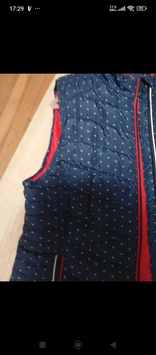 Chaleco Valecuatro Mujer Azul/Rojo