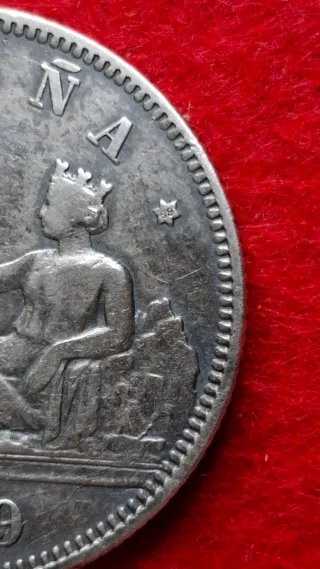 2 Pesetas Gobierno Provisional 1869