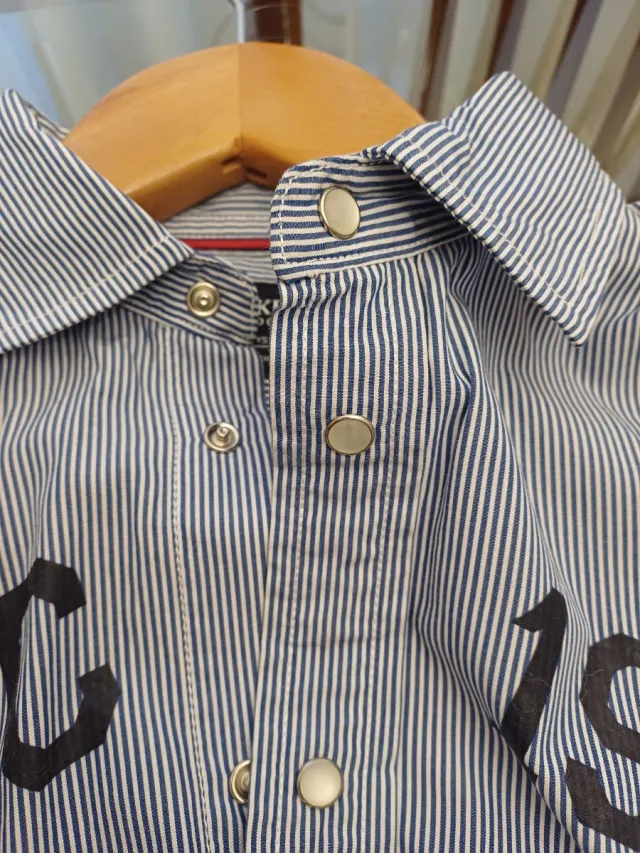 Camisa Hackett Rayas Azul y Blanca