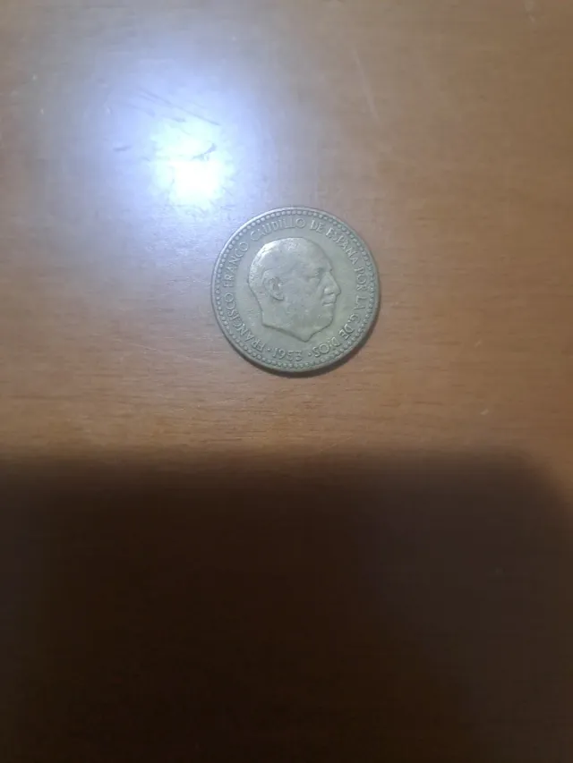 Moneda 1 Peseta 1953 Francisco Franco
