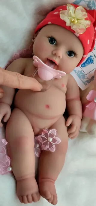 Bebé Reborn Silicona Completa 30cm