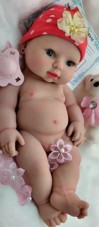 Bebé Reborn Silicona Completa 30cm