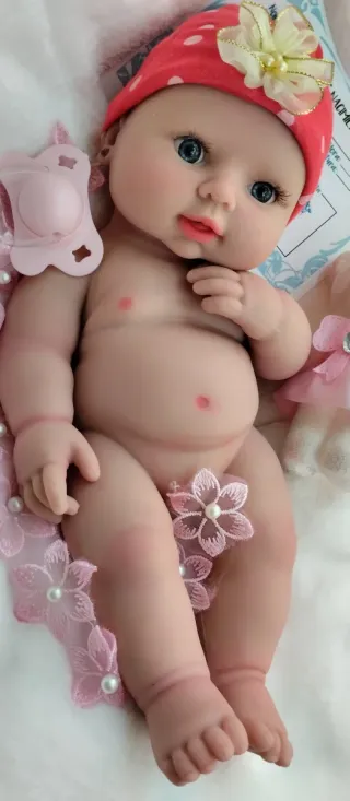 Bebé Reborn Silicona Completa 30cm