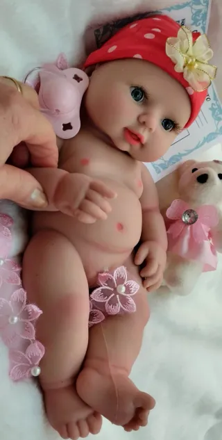 Bebé Reborn Silicona Completa 30cm