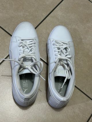 Scarpe Puma bianche SoftFoam+ usate pochissimo