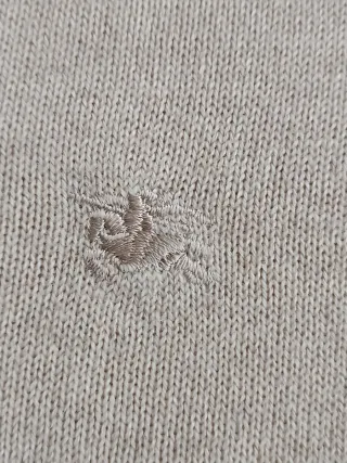 Jersey Burberry London V-Neck Beige Talla S