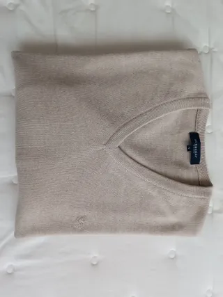 Jersey Burberry London V-Neck Beige Talla S