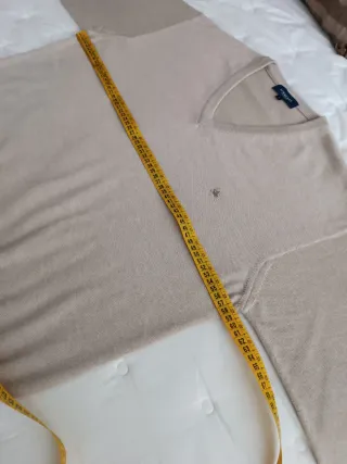 Jersey Burberry London V-Neck Beige Talla S