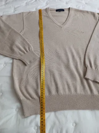 Jersey Burberry London V-Neck Beige Talla S