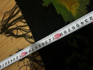 Tappeto in lana con uccelli e fiori