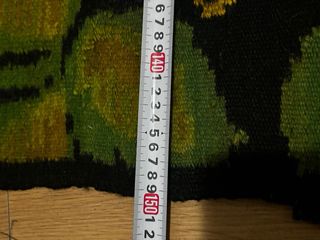 Tappeto in lana con uccelli e fiori