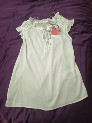 Camiseta Naf Naf Talla S Blanca