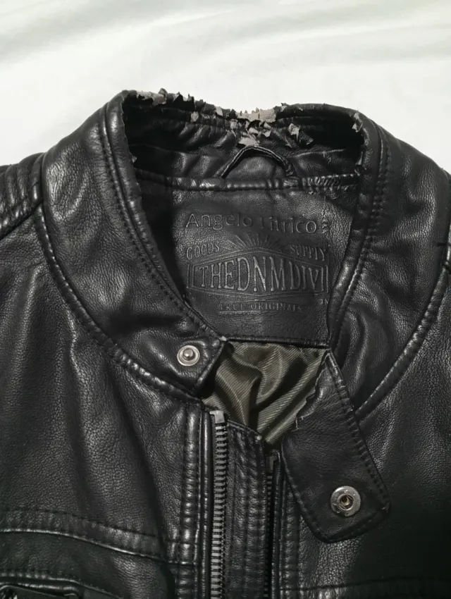 Cazadora Polipiel Negra