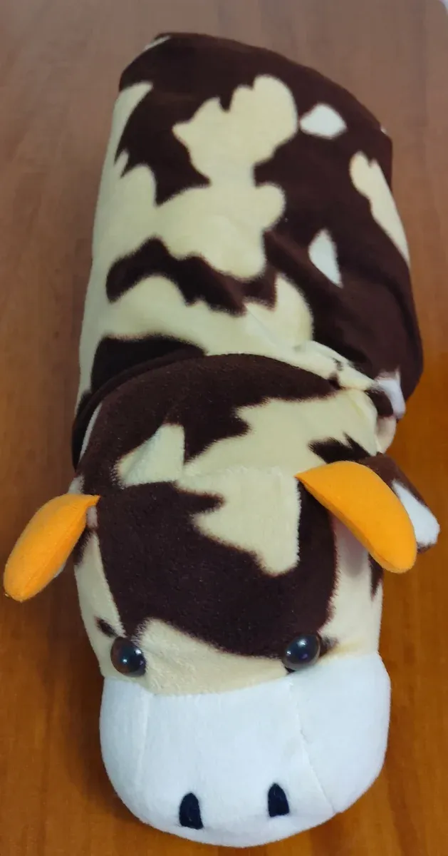 Cojín... peluche de vaca