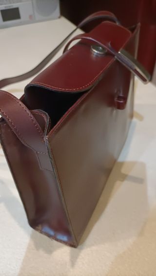 Borsa classica bordeaux in ecopelle