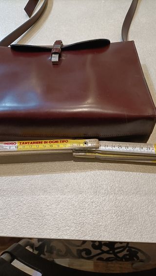 Borsa classica bordeaux in ecopelle