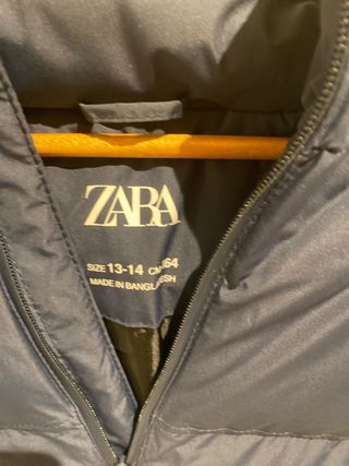 Chaqueta Zara niño azul marino T.13-14