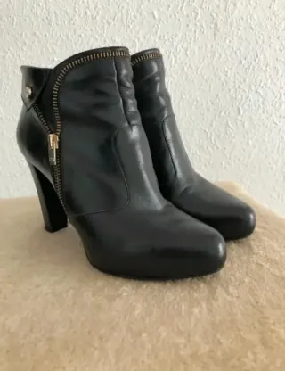 Botines Nero Giardini Negros Tacón Cremallera.