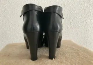 Botines Nero Giardini Negros Tacón Cremallera.