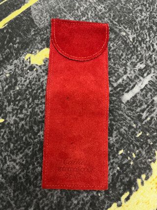 Bolsita Cartier Piel Roja