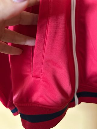 Felpa Fila zip rossa - Taglia 46