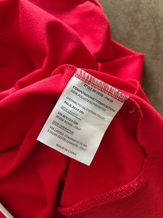 Felpa Fila zip rossa - Taglia 46