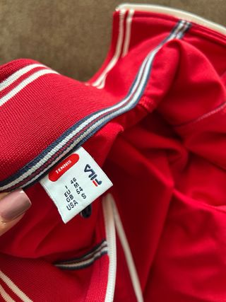 Felpa Fila zip rossa - Taglia 46