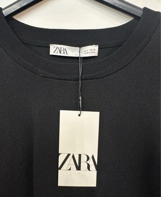 Jersey Zara fiesta negro sedoso