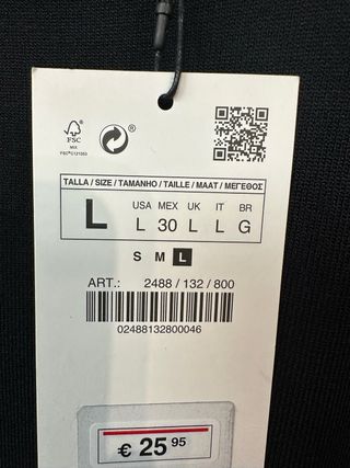 Jersey Zara fiesta negro sedoso