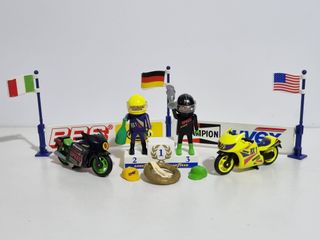 Playmobil 3779 Set Antiguo Piloto Moto Motorista
