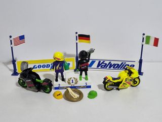 Playmobil 3779 Set Antiguo Piloto Moto Motorista