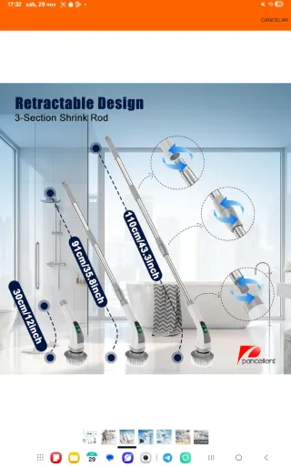 Cepillo Eléctrico Limpieza con Accesorios nuevo pr