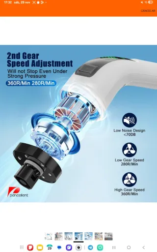 Cepillo Eléctrico Limpieza con Accesorios nuevo pr