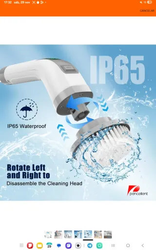 Cepillo Eléctrico Limpieza con Accesorios nuevo pr