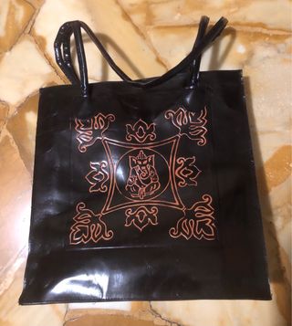 Borsa donna nera con Ganesha