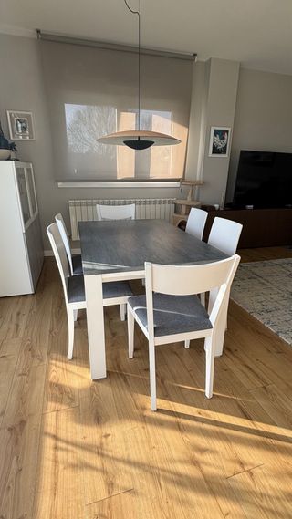 Mesa de comedor y 4 sillas